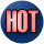 hot red on black clip art