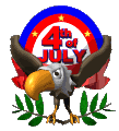 4th of July eagle animation