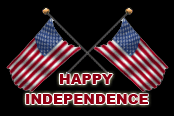 Happy Independence Day Clipart - black bg