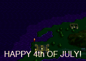 happy 4th of july animated with fireworks