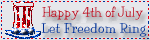 Happy 4th of July - Let Freedom Ring animated