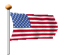 American Flag animated tranparent