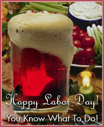 have a beer on labor day