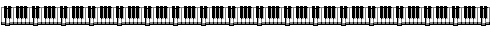 horizontal line piano keys