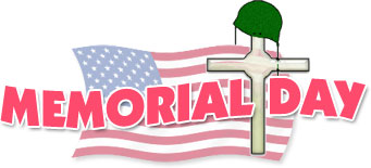Memorial Day with cross