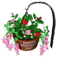 Mother's Day potted plant animated