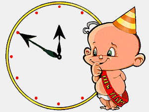Baby new year animation