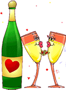 champagne in love animation