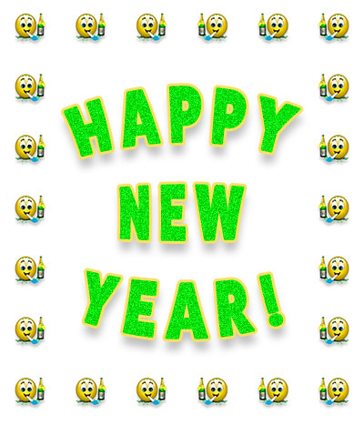 Happy New Year smilies