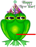 new year frog