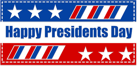 Happy Presidents Day sign