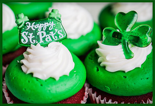 St. Patrick's Day cupcakes