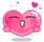 pink heart animation