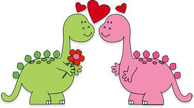 dinosaurs in love