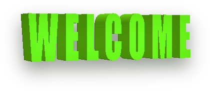 3D welcome green
