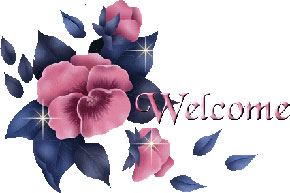 welcome with flowers